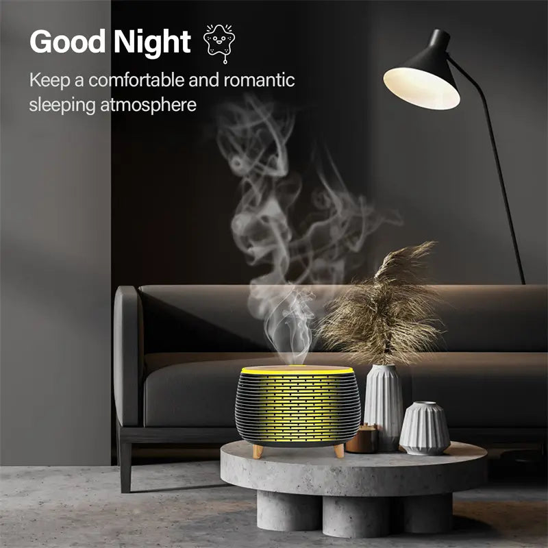 Diffuserlove Essential Oil Diffusers 400ML Aromatherapy Air Diffuser for Home Bedroom Office Room Aroma Diffuser with 7 Color Lights Intermittent Mist Mode